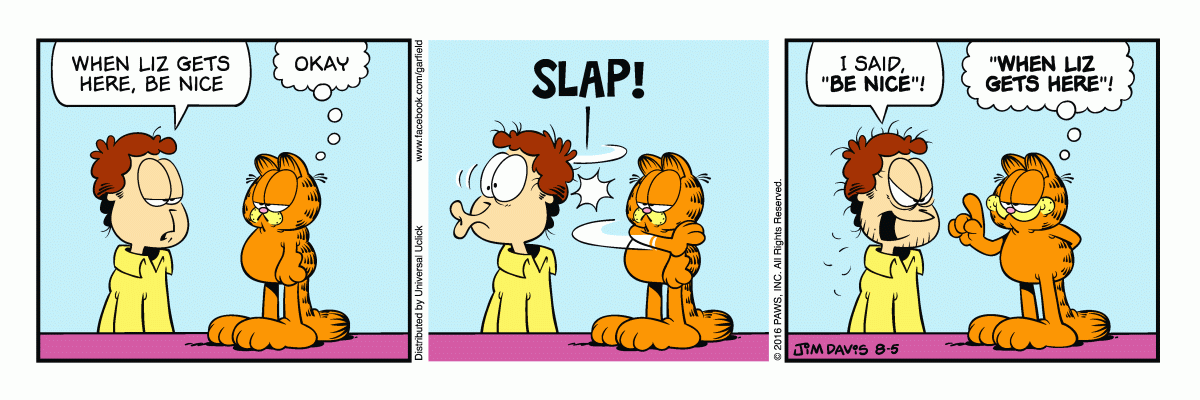 Garfield, August 5, 2016