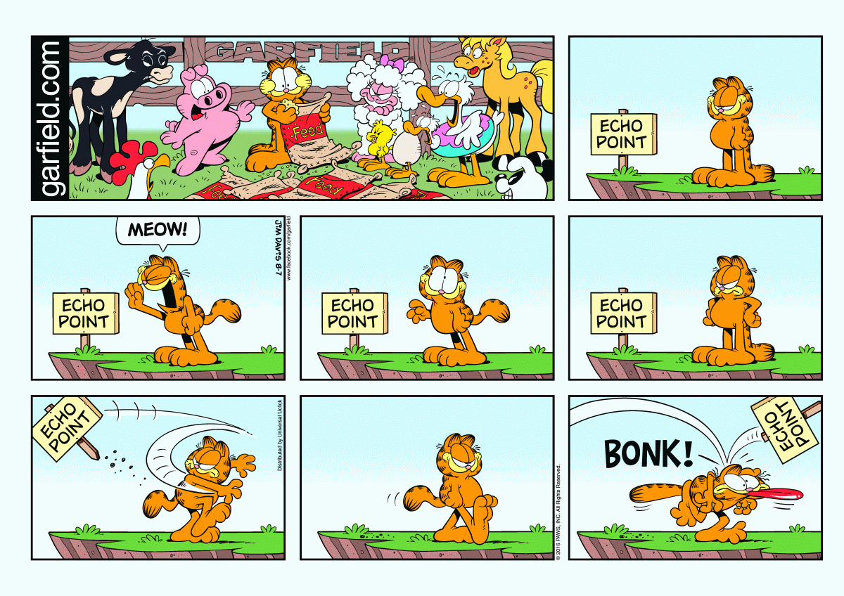 Garfield, August 7, 2016