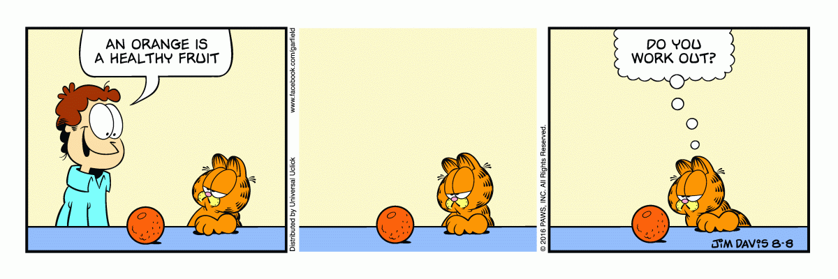 Garfield, August 8, 2016
