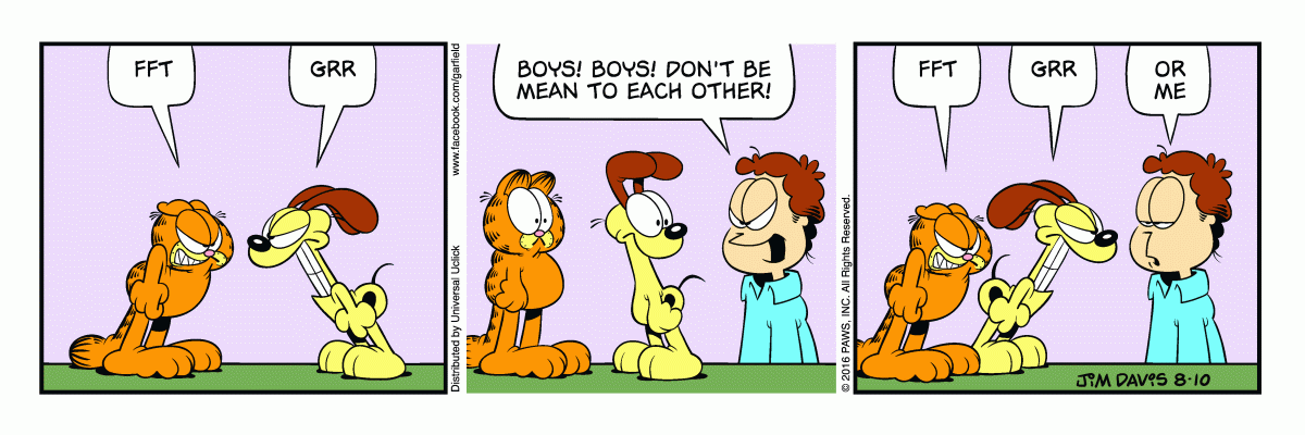 Garfield, August 10, 2016