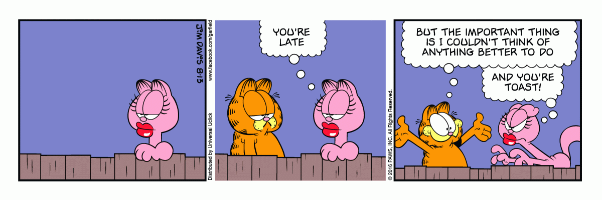 Garfield, August 13, 2016