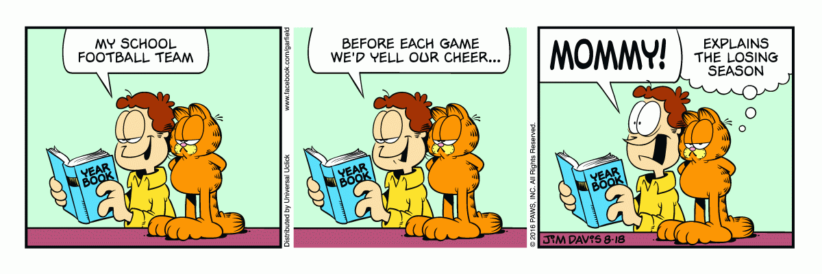 Garfield, August 18, 2016
