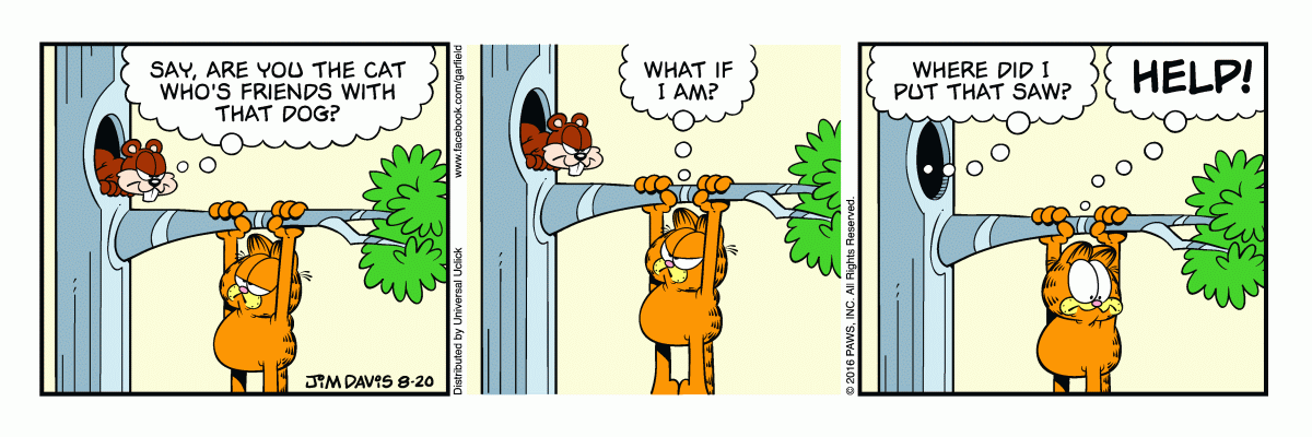 Garfield, August 20, 2016