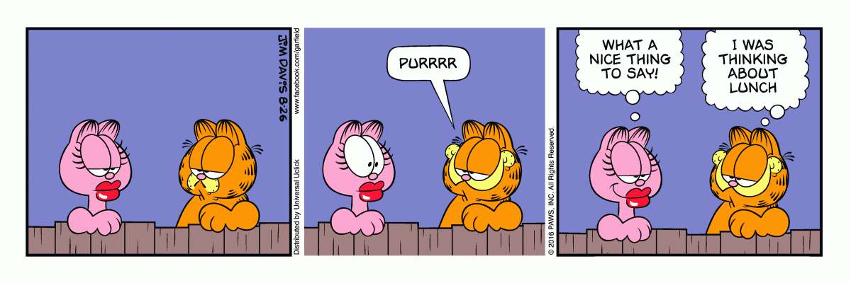 Garfield, August 26, 2016