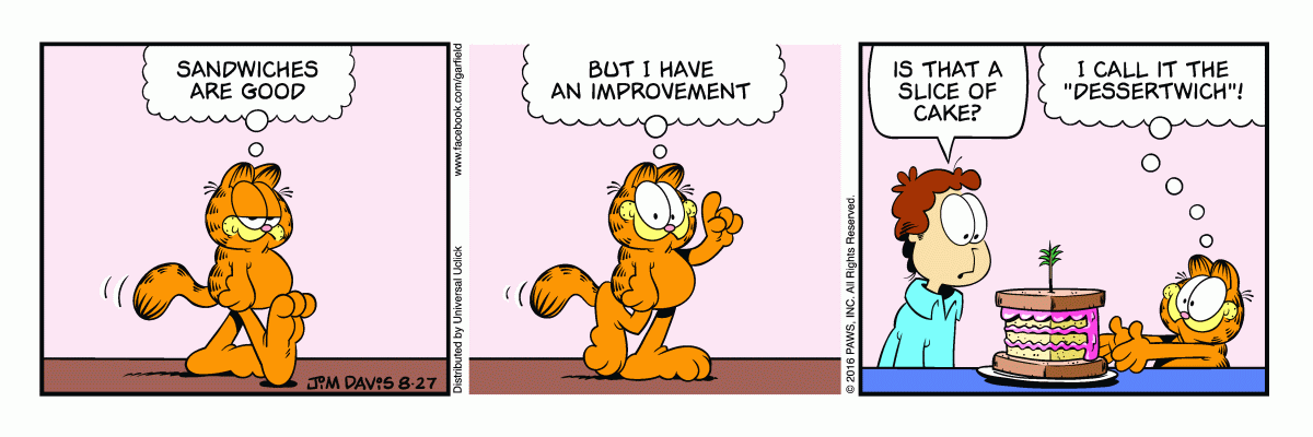 Garfield, August 27, 2016