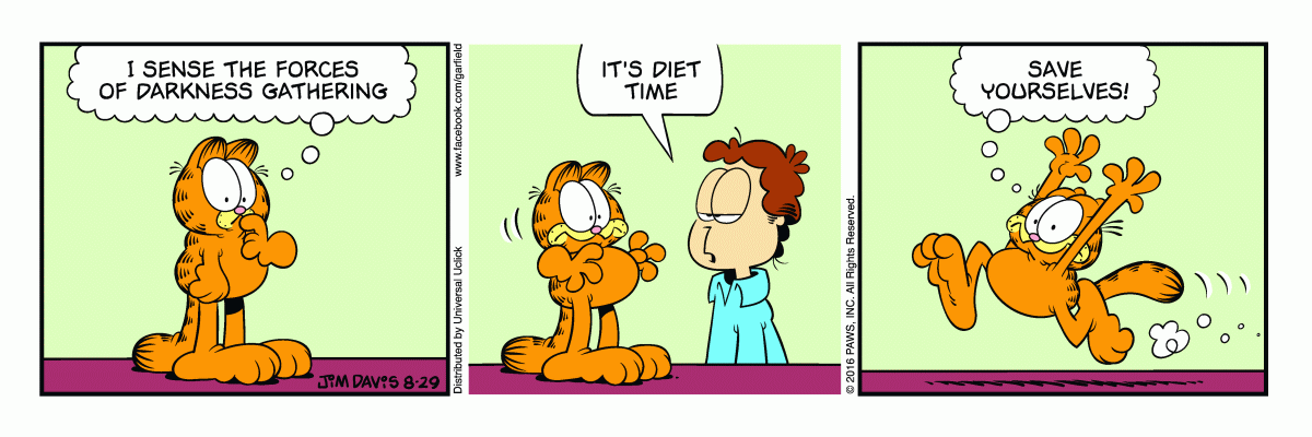 Garfield, August 29, 2016