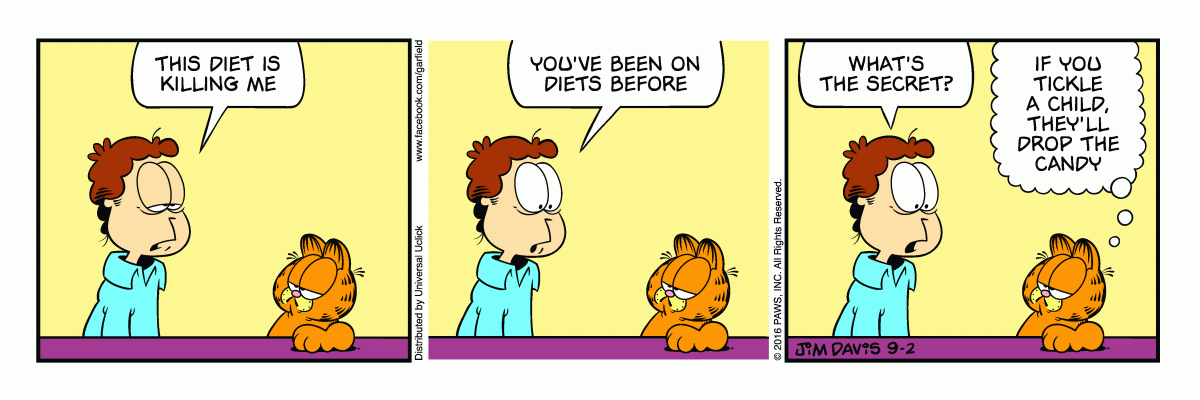 Garfield, September 2, 2016