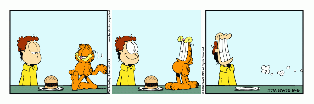 Garfield, September 6, 2016