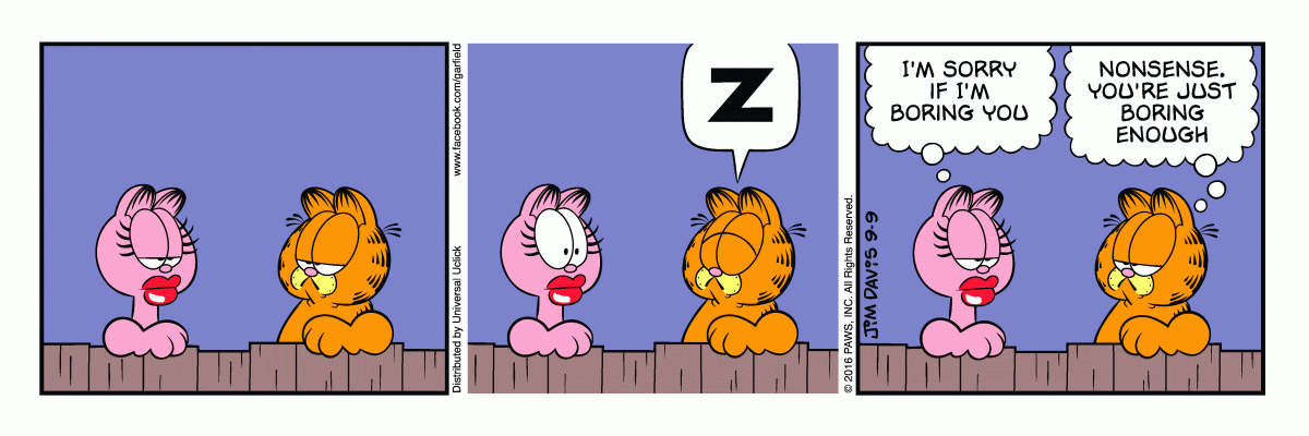Garfield, September 9, 2016