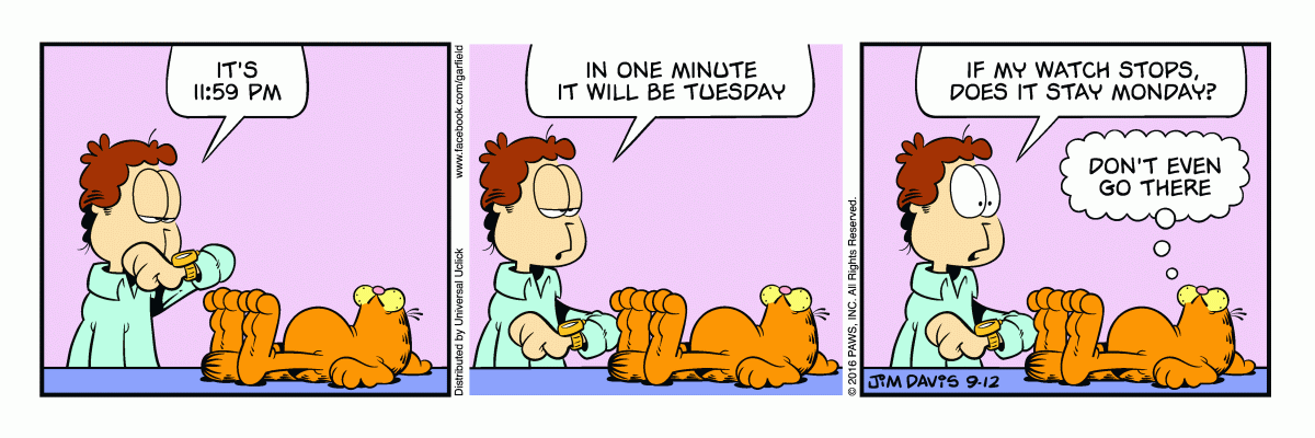 Garfield, September 12, 2016