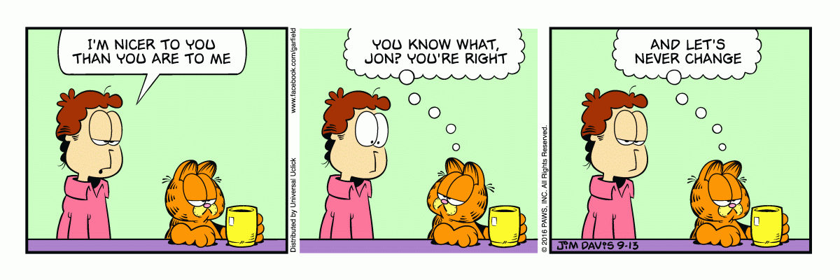 Garfield, September 13, 2016