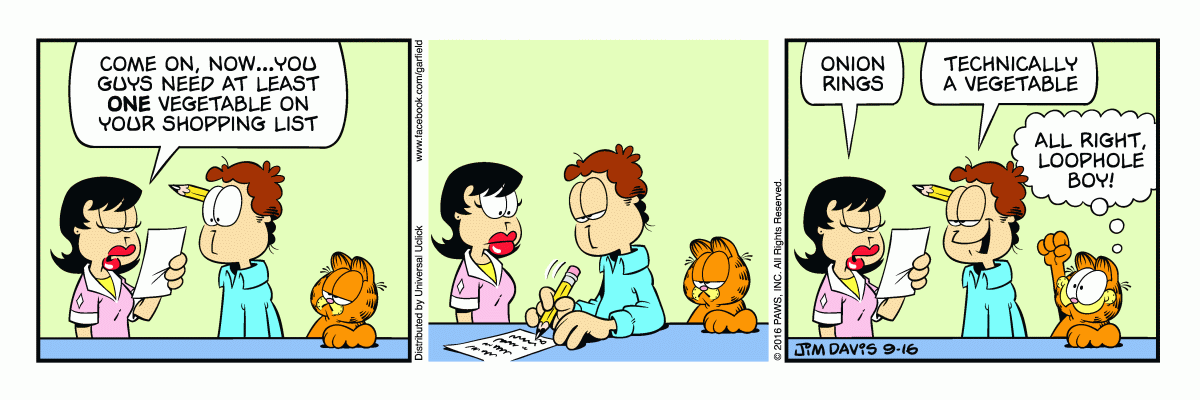 Garfield, September 16, 2016