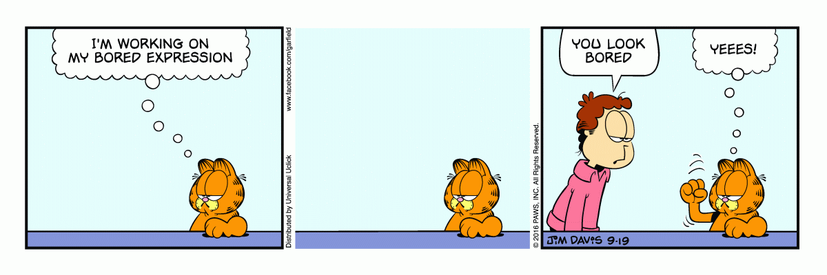 Garfield, September 19, 2016