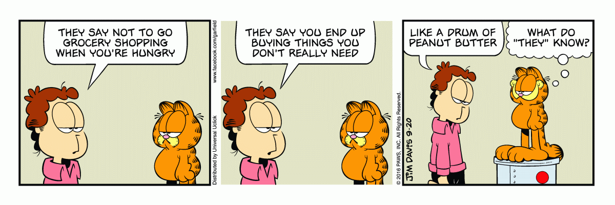 Garfield, September 20, 2016