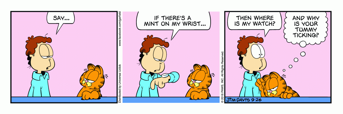 Garfield, September 26, 2016