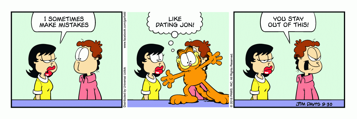 Garfield, September 30, 2016