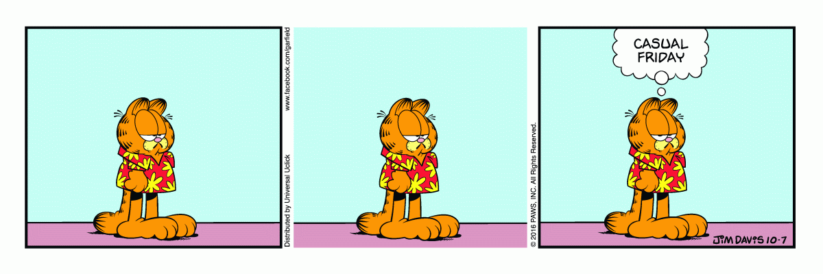 Garfield, October 7, 2016
