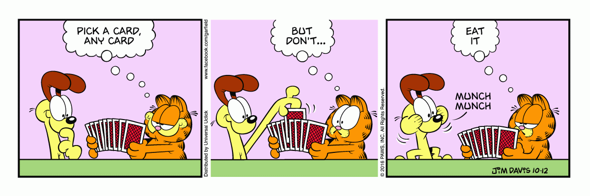 Garfield, October 12, 2016