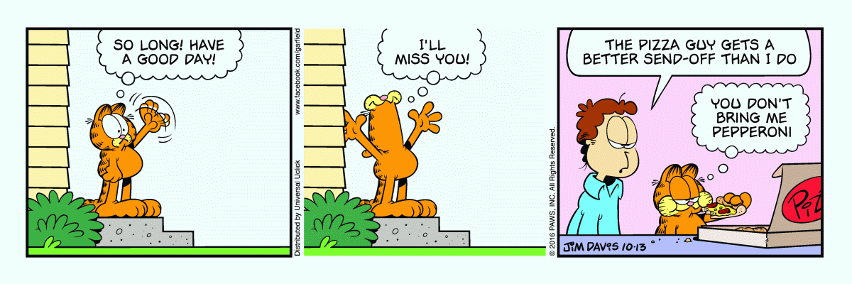 Garfield, October 13, 2016