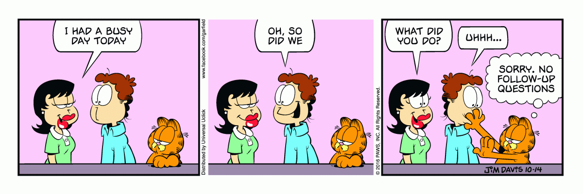 Garfield, October 14, 2016
