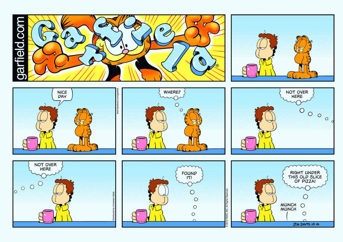 Garfield, October 16, 2016