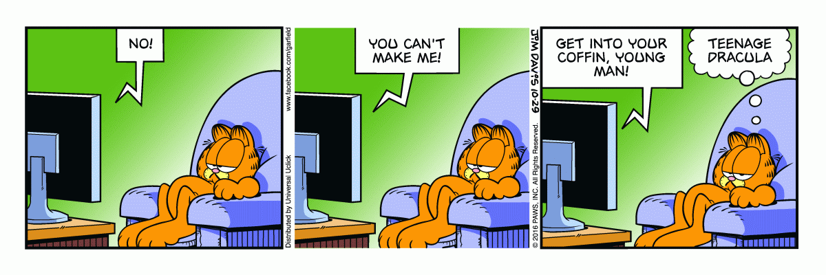 Garfield, October 29, 2016