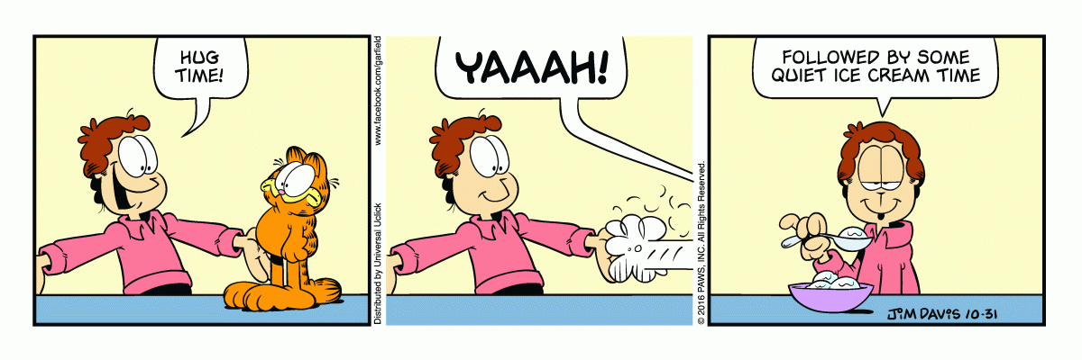 Garfield, October 31, 2016