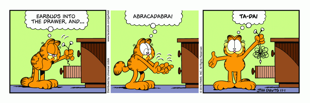 Garfield, November 1, 2016