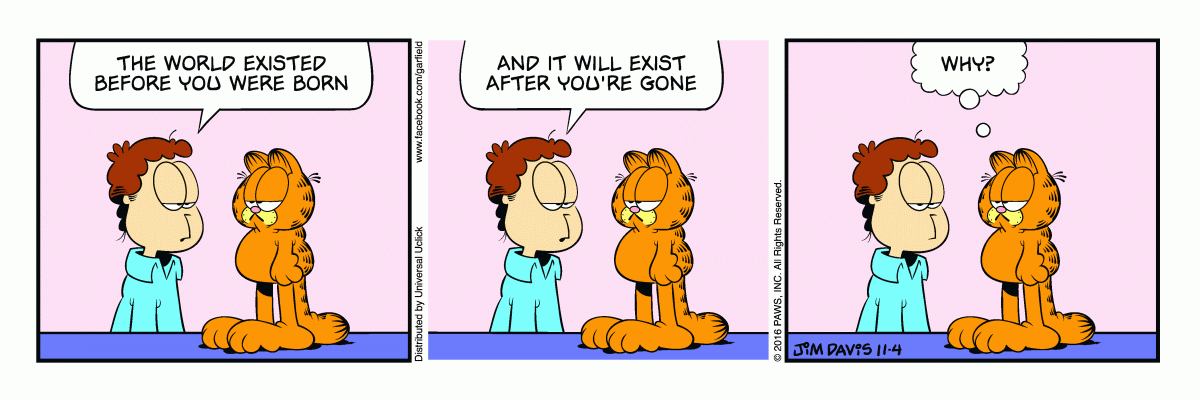 Garfield, November 4, 2016