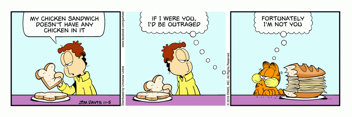 Garfield, November 5, 2016