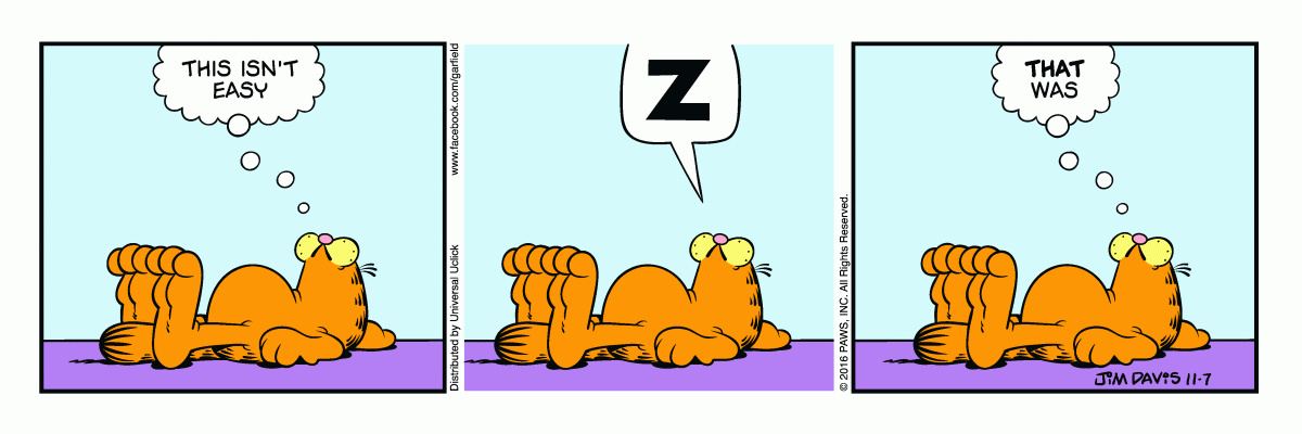 Garfield, November 7, 2016