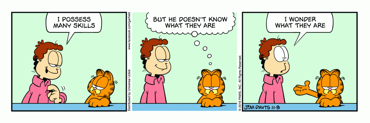 Garfield, November 8, 2016