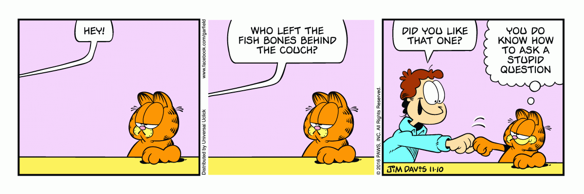 Garfield, November 10, 2016