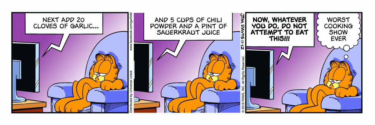 Garfield, November 12, 2016