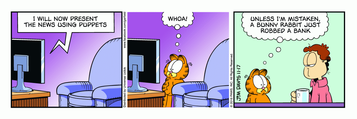 Garfield, November 17, 2016