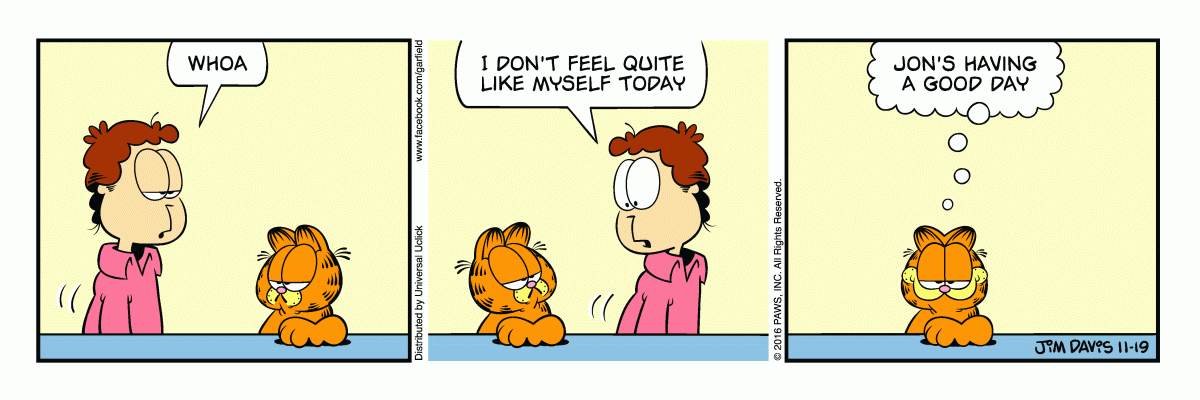 Garfield, November 19, 2016