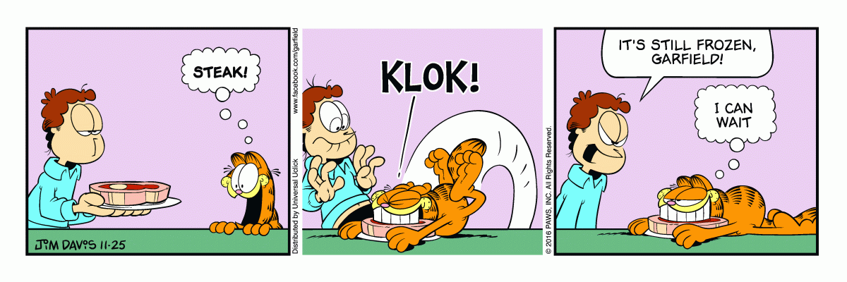 Garfield, November 25, 2016