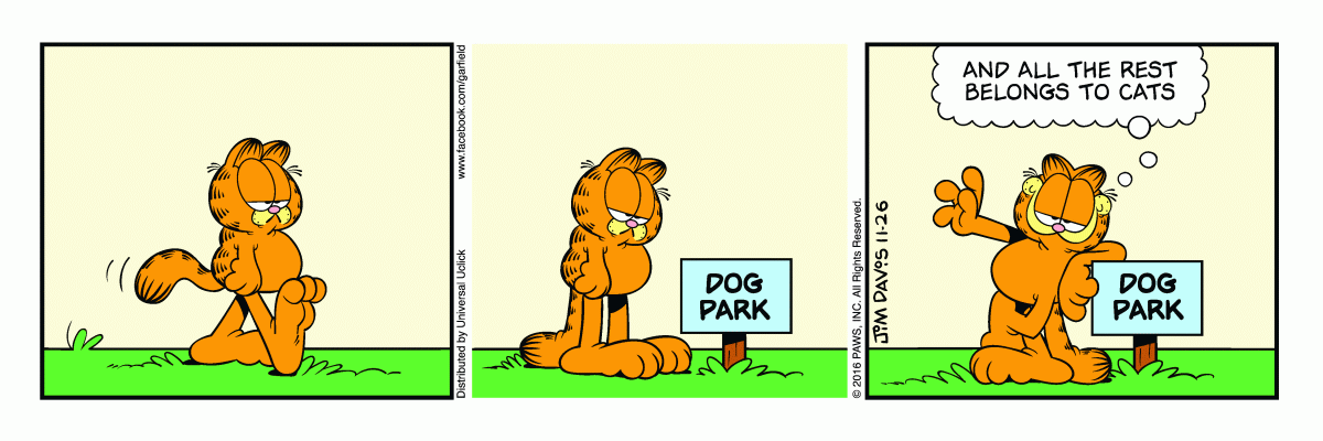 Garfield, November 26, 2016