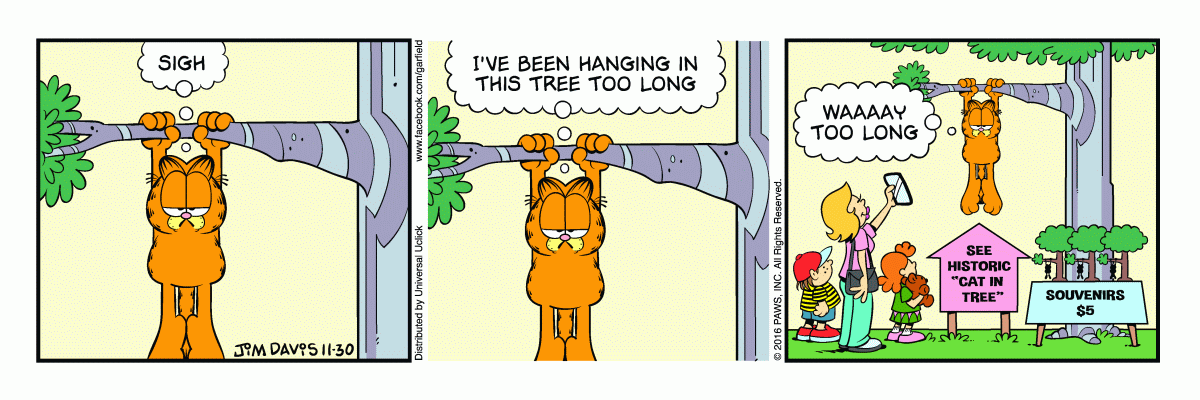 Garfield, November 30, 2016