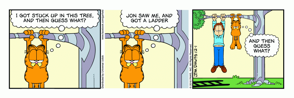 Garfield, December 1, 2016