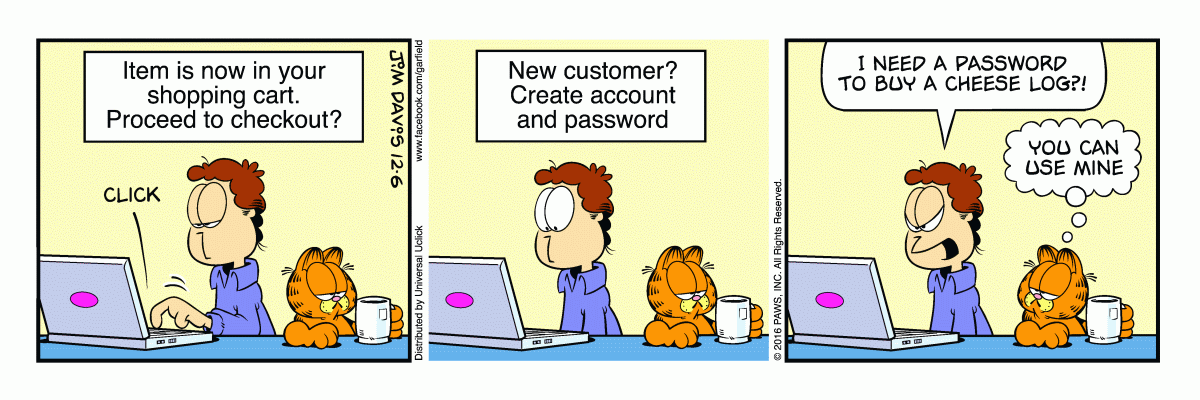 Garfield, December 6, 2016