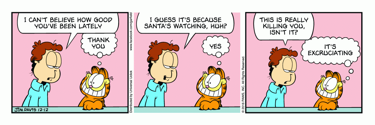Garfield, December 12, 2016