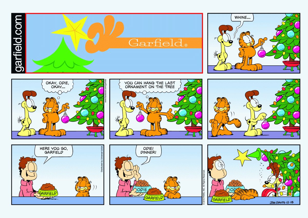 Garfield, December 18, 2016
