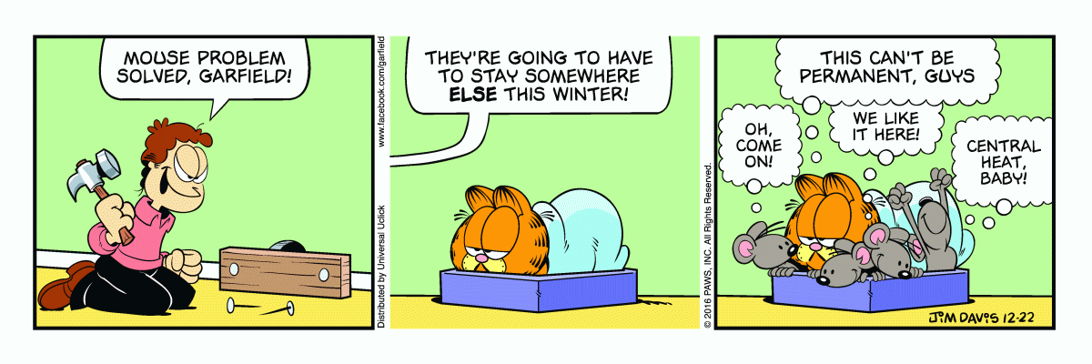 Garfield, December 22, 2016