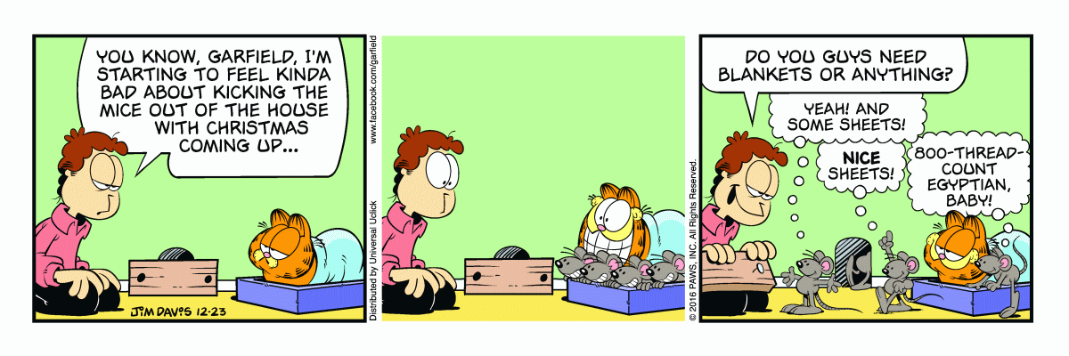 Garfield, December 23, 2016