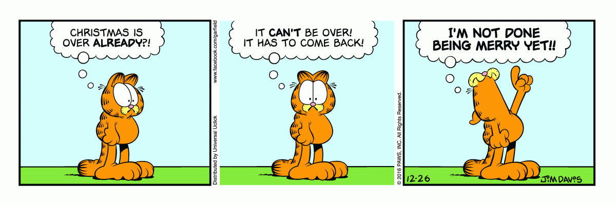 Garfield, December 26, 2016