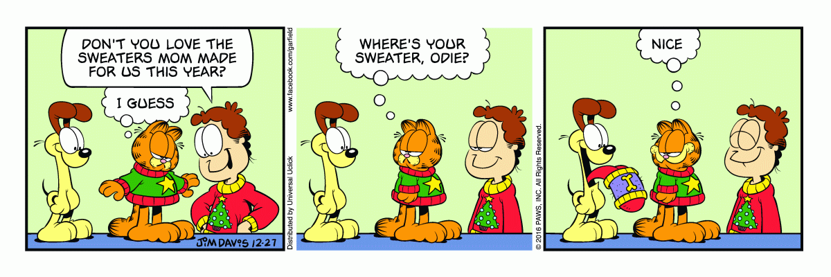 Garfield, December 27, 2016