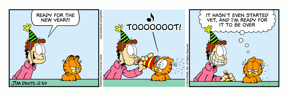 Garfield, December 30, 2016