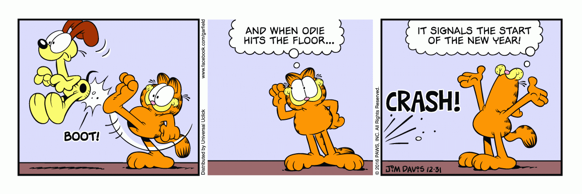 Garfield, December 31, 2016