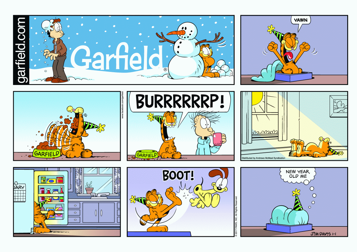 Garfield, January 1, 2017